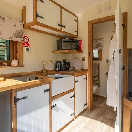 Ferienhaus Honey Bee Shepherd's Hut - With Woodfired Hot Tub *